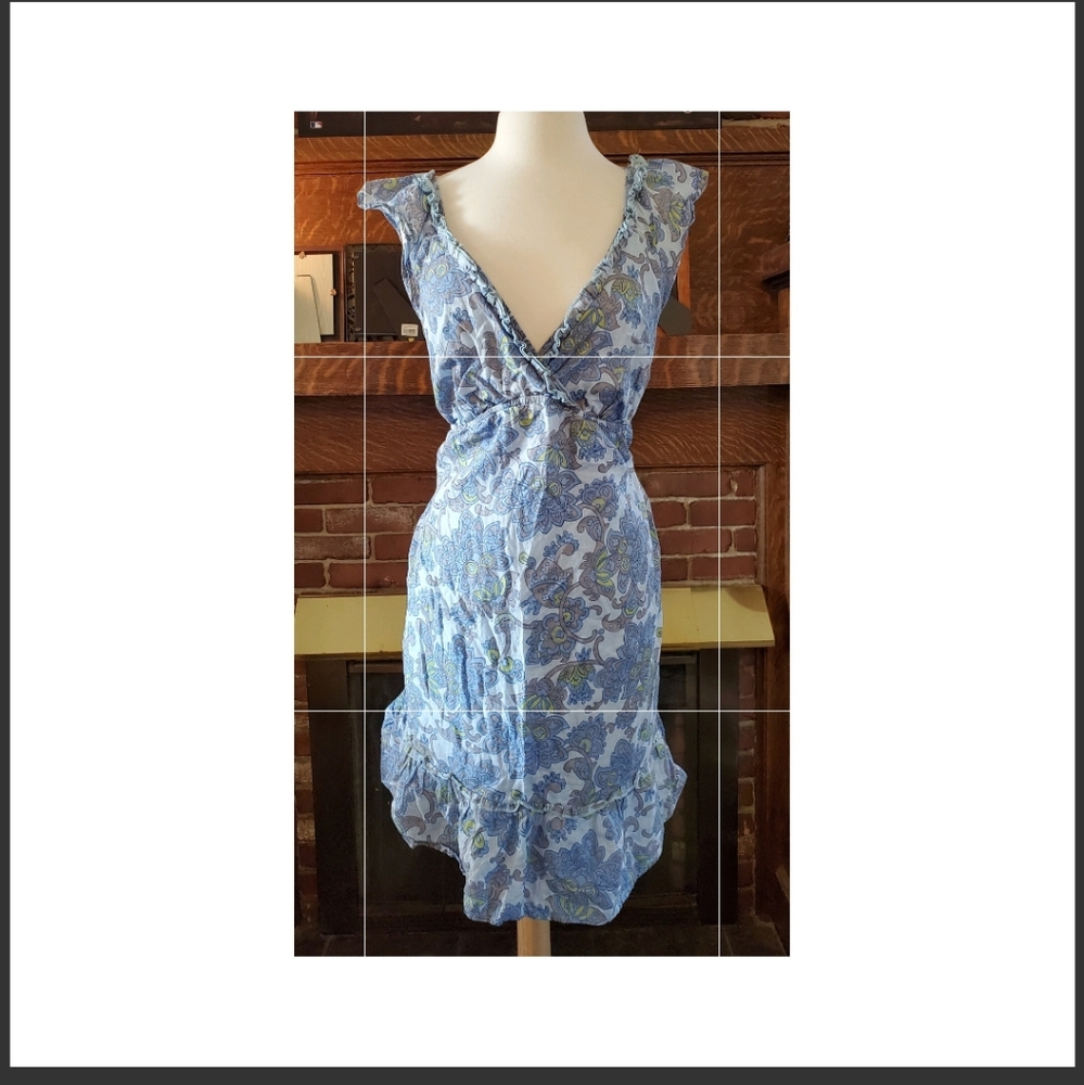 Old Navy dress.Soft blue with grey/yellow.…